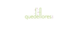 Quedeflores Logotipo para productos de Flores a domicilio