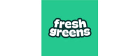 Fresh greens Logotipo para productos de comida y bebida