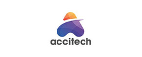 Accitech Logotipo para artículos de productos de telecomunicación y servicios