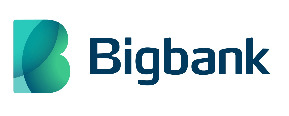 BigBank Logotipo para artículos de préstamos y productos financieros