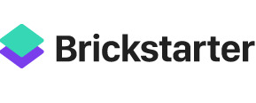 Brickstarter Logotipo para artículos de compañías financieras y productos