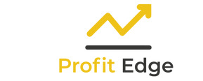 Profit Edge Logotipo para artículos de compañías financieras y productos