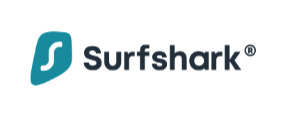 Surfshark Logotipo para artículos de productos de telecomunicación y servicios