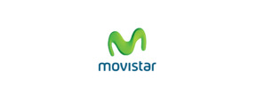 Movistar Logotipo para artículos de productos de telecomunicación y servicios