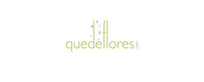 Quedeflores Logotipo para productos de Flores a domicilio